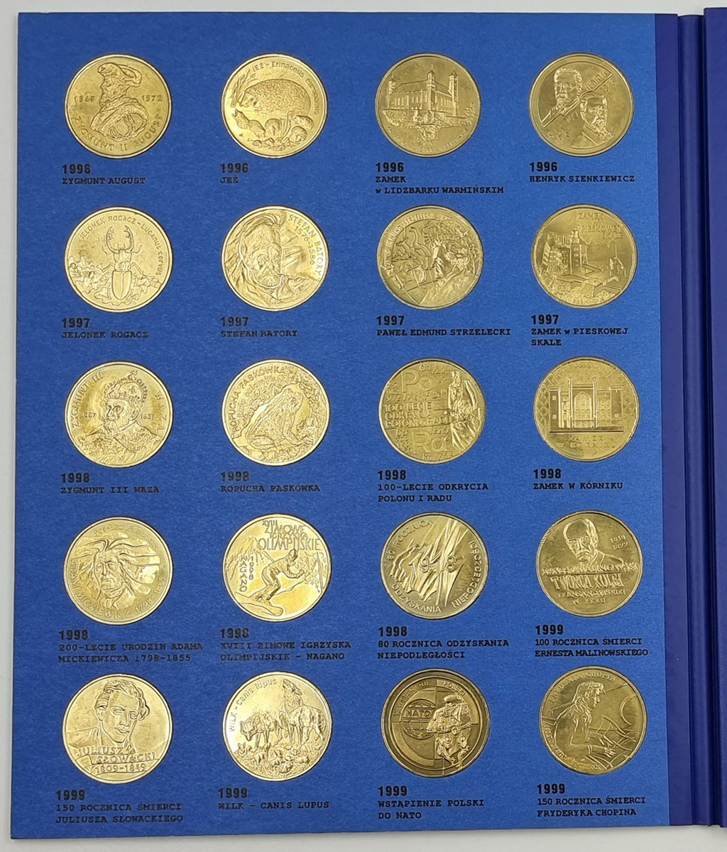 III RP. Monety Dwuzłotowe - Komplet 2 złote GN 1996 - 2003